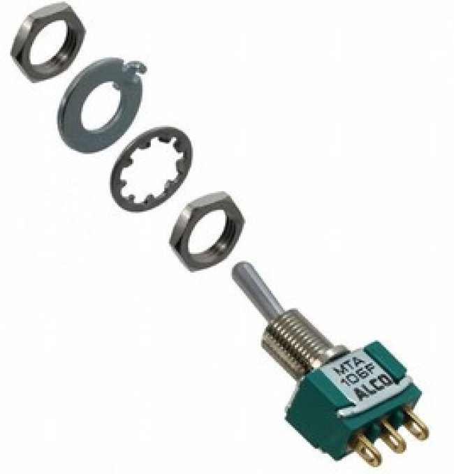 MTA106F, Toggle Switches SPDT ON-NONE-(ON) WR MTA106F, Toggle Switches SPDT ON-NONE-(ON) WR