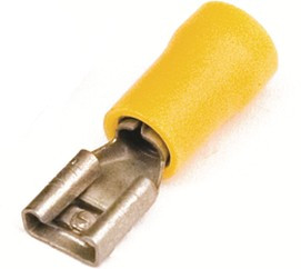 Наконечник изол. "розетка" 2.5-6кв.мм А=4.8х0.8мм желт. (уп.50шт) DKC 2C01P