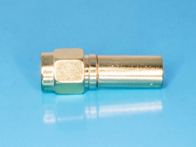 RP-SMA-C58JG (R901-9884-02RFX) (RSMA1111A1- 3GT50G-58U-50), Коннектор (м) на RG-58, позолоченный, обжим RP-SMA-C58JG (R901-9884-02RFX) (RSMA1111A1- 3GT50G-58U-50), Коннектор (м) на RG-58, позолоченный, обжим