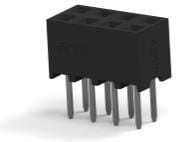 2314820-8, Board to Board &amp; Mezzanine Connectors 8P,2MM,B-B,REC,DRVT, 2.7,0.1AU,TB