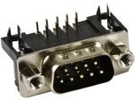 Вилка D-SUB 9 pin на плату угловая