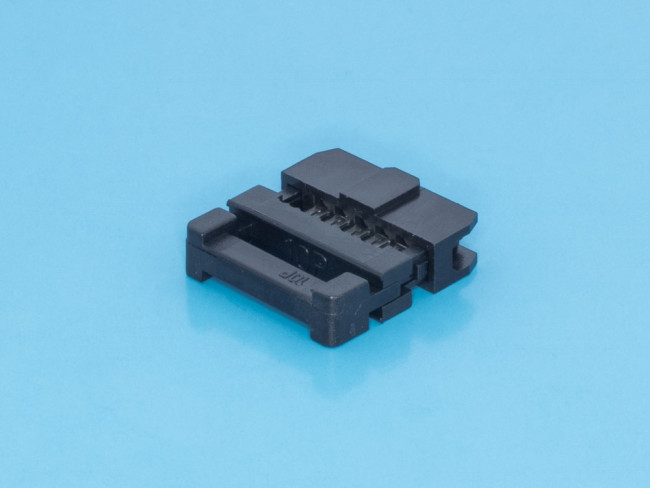 IDC2-10, Разъем IDC 2х5 гнездо на плоский кабель, шаг 2мм