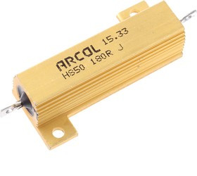 HS50 180R J, 180 50W Wire Wound Chassis Mount Resistor HS50 180R J ±5%