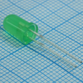 FYL-5012GD1C, Светодиод 5мм/зеленый/ 570нм/40мкд/30°