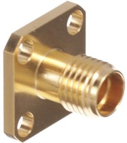R125256000W, RF Connectors / Coaxial Connectors SMA / STRAIGHT SQUARE FLANGE JACK SOLDER TYPE CABLE .085