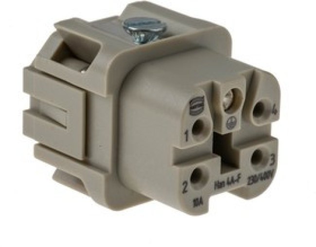 T2111063201-007, HEAVY DUTY INSERT, RCPT, 6POS, 12AWG