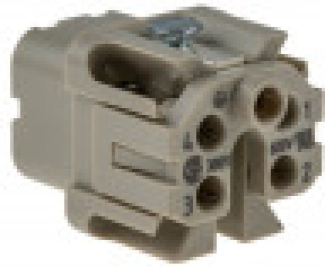 T2111063201-007, HEAVY DUTY INSERT, RCPT, 6POS, 12AWG
