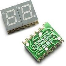 HDSM-291C, HDSM-291C 2 Digit 7-Segment LED Display, CA Red 7.5 mcd Lower, Upper 7mm