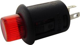 R13-548DL-05-BR, Кнопочный переключатель, Серия R13-584, 12.1 мм, SPST, Вкл.-Выкл., Приподнятый Круглый