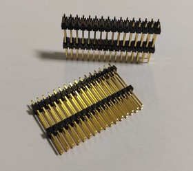 EW-16-12-G-D-600, Conn Board Stacker HDR 32 POS 2.54mm Solder ST Thru-Hole