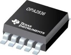 OPA2836IRUNR, High Speed Operational Amplifiers Dual,Very Low Pwr RRO,Neg Rail in,VFB