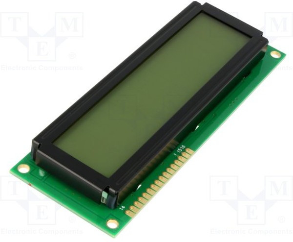 DEM 16215 FGH-PW, Alphanumeric LCD Display 9.55 mm 2 x 16
