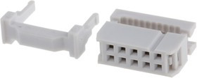10-Way IDC Connector Socket for Cable Mount, 2-Row