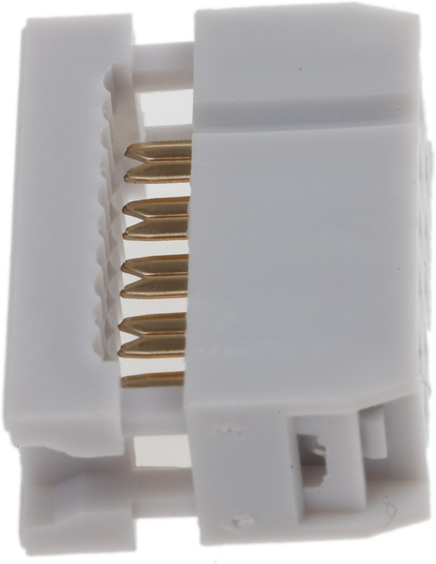10-Way IDC Connector Socket for Cable Mount, 2-Row