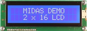 MC21609AB6W-BNMLW3.3-V2, MC21609AB6W-BNMLW3.3-V2 LCD LCD Display, 2 Rows by 16 Characters MC21609AB6W-BNMLW3.3-V2, MC21609AB6W-BNMLW3.3-V2 LCD LCD Display, 2 Rows by 16 Characters