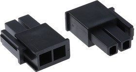 1716920102, Вилка, провод-плата, "мама", Mega-Fit, 5,7мм, PIN: 2, Конф: 2x1, 23А