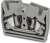3244041, DIN Rail Terminal Blocks MSB 2.5-F GRAY W/FLANGE