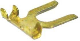Клемма"U", 4,3мм, 0,2-0,5мм2, латунь, обжимная угловая 2шт