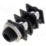 ACJM-MHOP, Телефонный аудио разъем, Mono, 6.35mm, 2 контакт(-ов), Гнездо, Монтаж в Панель ACJM-MHOP, Телефонный аудио разъем, Mono, 6.35mm, 2 контакт(-ов), Гнездо, Монтаж в Панель