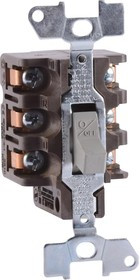 2510KO1, TOGGLE SWITCH, DPST, 30A, 600VAC, PANEL