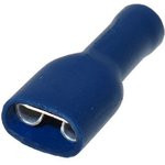 РППИ-М 2.5-(6.3) (РППИ-М 2.5-7-0.8), Разъем плоский полностью изолированный (мама) синий 1.5-2.5 мм² РППИ-М 2.5-(6.3) (РППИ-М 2.5-7-0.8), Разъем плоский полностью изолированный (мама) синий 1.5-2.5 мм²