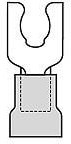19099-0013, Terminals SNAP SPADE STUD 8 18-22 AWG