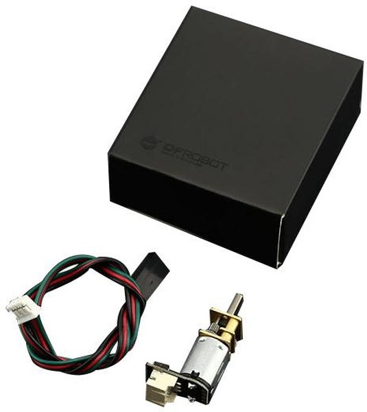 DFR0399, Двигатель DC, с редуктором,с контроллером, 3,5-8ВDC, 75 1, 40мА