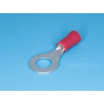 KLS8-01103-RV1.25-6 (VF1.25-6), Клемма тип "О" 6.4мм, изолированная, провод 0.25-1.5мм² (красная)