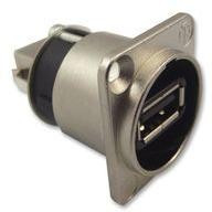 NAUSB-W, (переходник), Адаптер на панель: гнездо USB A-спереди, гнездо USB B-сзади, USB 2.0, IP65, материал латунь NAUSB-W, (переходник), Адаптер на панель: гнездо USB A-спереди, гнездо USB B-сзади, USB 2.0, IP65, материал латунь