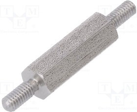 TMM-M2.5X15/DR442, Дистанцирующая стойка с резьбой, 15мм, Внешн.резьба: M2,5