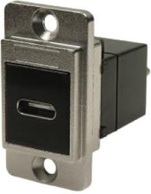 CP30711M, Адаптер USB, CSK Hole, Гнездо USB Типа C, Штекер USB Типа C, Dual Entry Feed Through Series