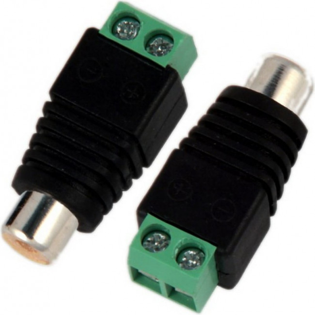 PL2162, Разъем RCA гнездо пластик на кабель, винт, Pro Legend