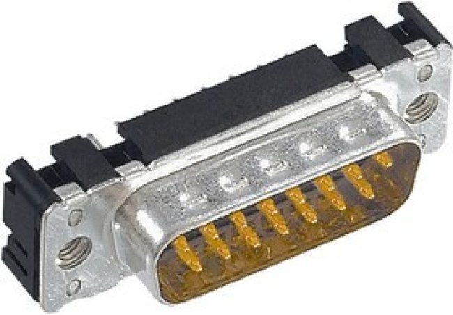 09 65 461 6713, D-Sub plug, Plug, DC-37, Radial Leads