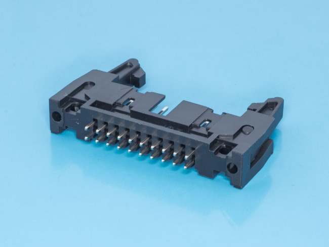 SCM-20, Разъем IDC 2х10 вилка на плату, шаг 2.54мм, с защелками SCM-20, Разъем IDC 2х10 вилка на плату, шаг 2.54мм, с защелками