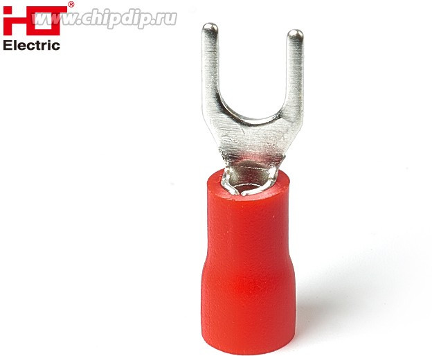 084-04-14, Наконечники НВИ 1.25-4 вилка 0.25-1.5мм красный (уп./100 шт) HLT 084-04-14, Наконечники НВИ 1.25-4 вилка 0.25-1.5мм красный (уп./100 шт) HLT