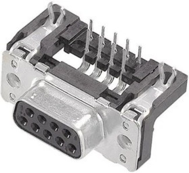 09662537613, D-Sub Standard Connectors DSUB SV FEM SSDP ANG73-284 15P