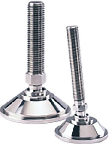 A080/006, M16 Stainless Steel Adjustable Foot, 2000kg Static Load Capacity 10° Tilt Angle