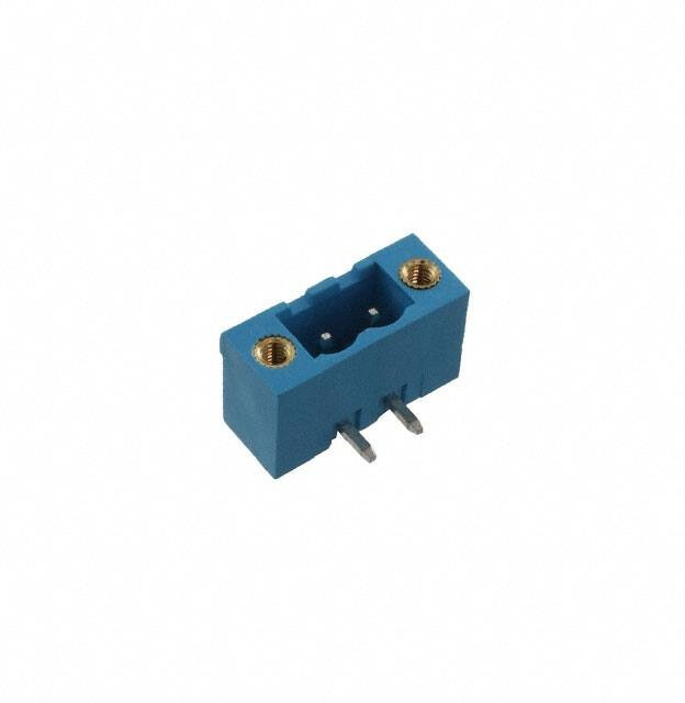 TBP01R1W-508-02BE, Pluggable Terminal Blocks Terminal block, pluggable, w screw lock, 5.08, receptical, 2 pole, blue