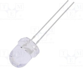 OSR5PA8131A-12V, LED; 8mm; red; 2180?3000mcd; 30°; Front: convex; 12V; Pitch: 2.54mm