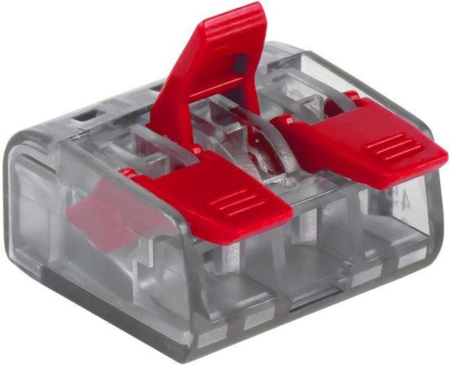 Клемма строительно-монтажная СМК 221-413 3-проводная 0.2-4кв.мм (блист.5шт) PROxima EKF plc-smk-221-413b