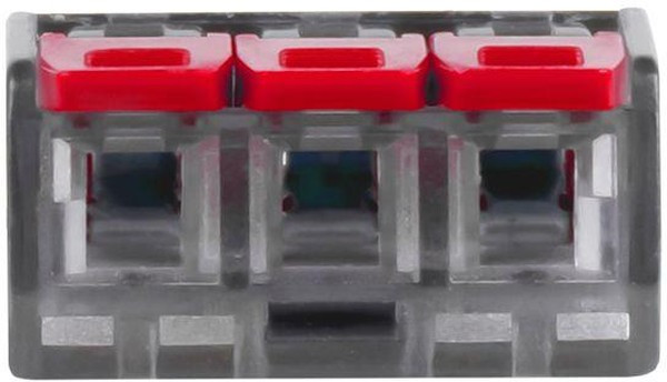 Клемма строительно-монтажная СМК 221-413 3-проводная 0.2-4кв.мм (блист.5шт) PROxima EKF plc-smk-221-413b