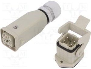 09330162648, Heavy Duty Power Connectors Han 16 ES Press - M
