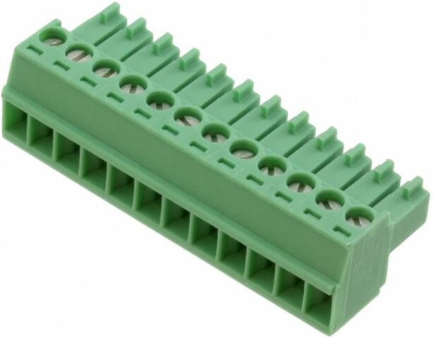 MC 1,5/12-ST-3,5, Разъемный клеммник, 3,5мм, Кол-во полюс: 12, прямой, вилка, "мама" MC 1,5/12-ST-3,5, Разъемный клеммник, 3,5мм, Кол-во полюс: 12, прямой, вилка, "мама"