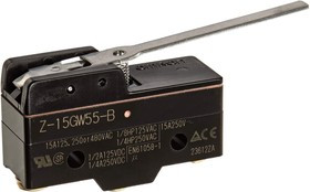 Z-15GW55-B, Basic / Snap Action Switches Switch Lever SPDT 15A Screw