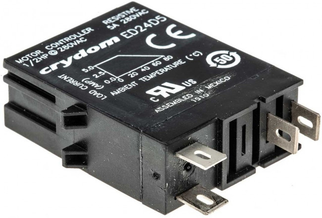 ED24D5, ED Series Solid State Relay, 5 A Load, DIN Rail Mount, 280 V rms Load, 15 V dc Control