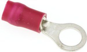 FVDWS1.25-5 (LF), R Insulated Ring Terminal, 5mm Stud Size, 0.25mm² to 1.65mm² Wire Size, Red FVDWS1.25-5 (LF), R Insulated Ring Terminal, 5mm Stud Size, 0.25mm² to 1.65mm² Wire Size, Red