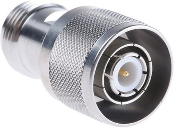 33_BNC-N-Q50-4/133_NE, RF Adapter, Straight, BNC Plug - N Socket, 50Ohm