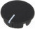 A4131100, Knob cover with line, 28.4mm, Black