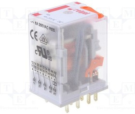 R4N2014231006WTL, Реле: электромагнитное, 4PDT, Uобмотки: 6ВDC, 6A/250ВAC, 6A/24ВDC