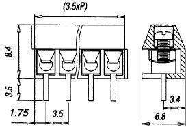 ED350V-03P, Клеммник